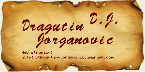Dragutin Jorganović vizit kartica